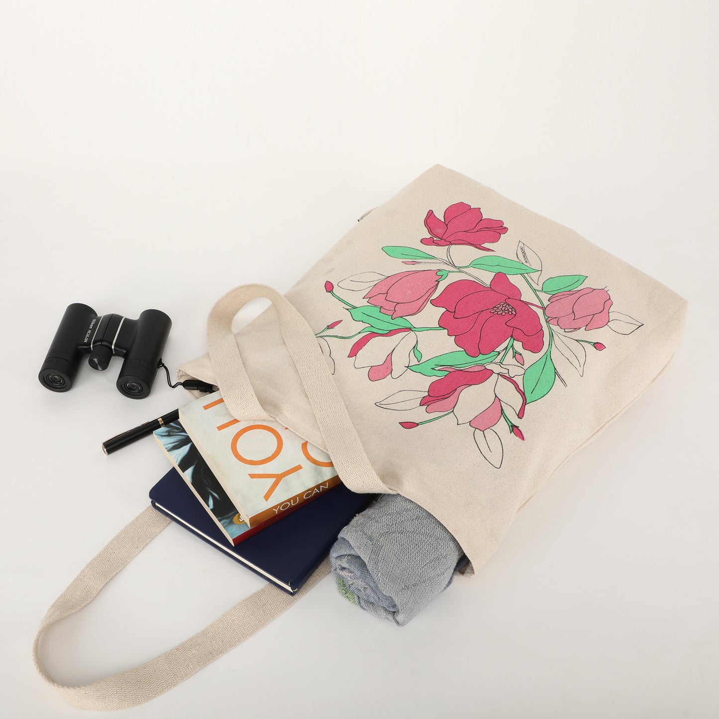 Canvas Zip Tote - Magnolia