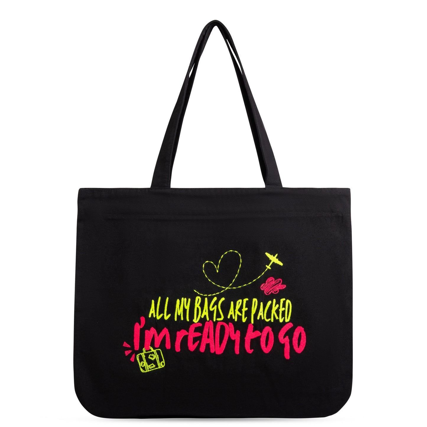Mighty Zip Tote - Ready to go I Embroidered I