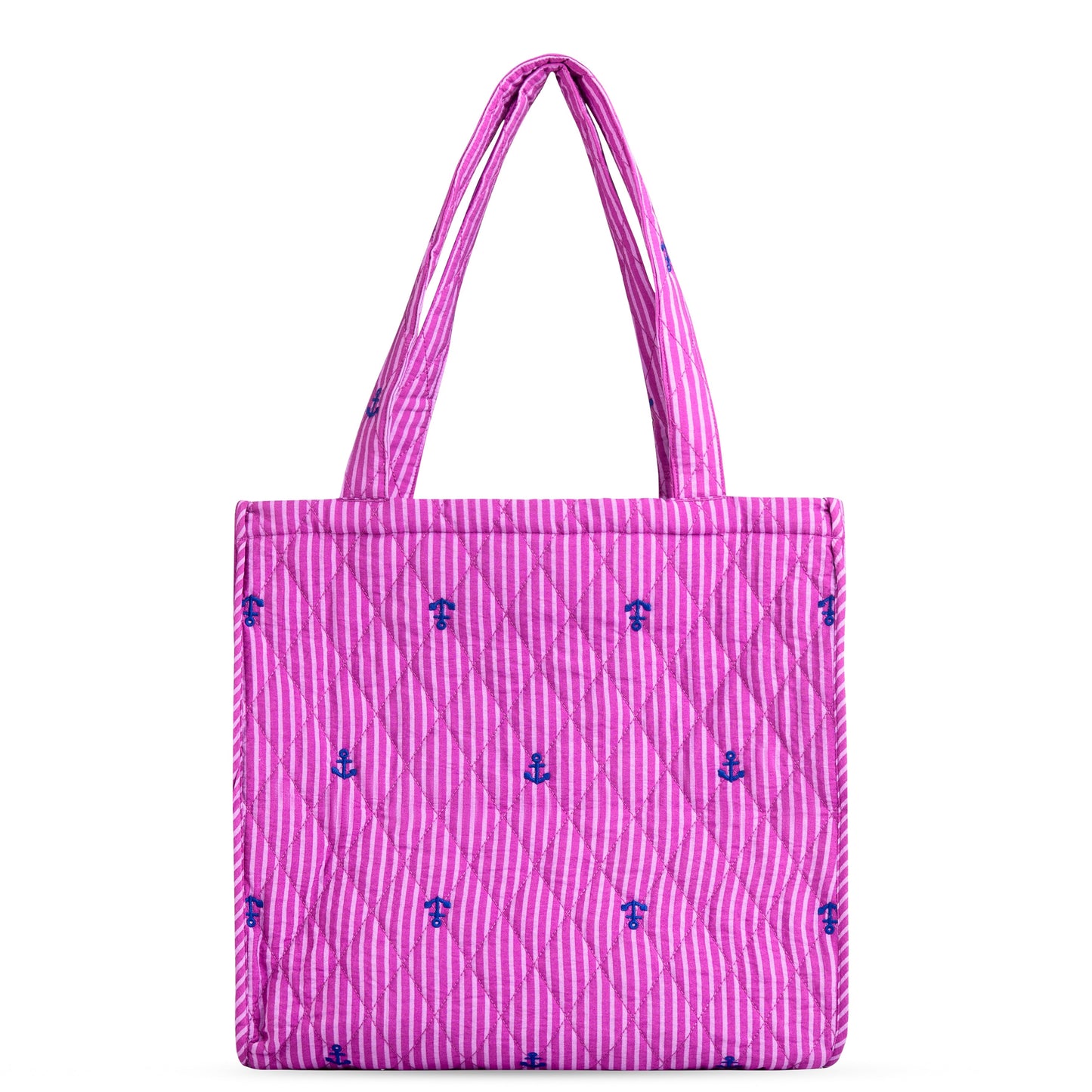Square Quilted Zip - Sailor Stripe
