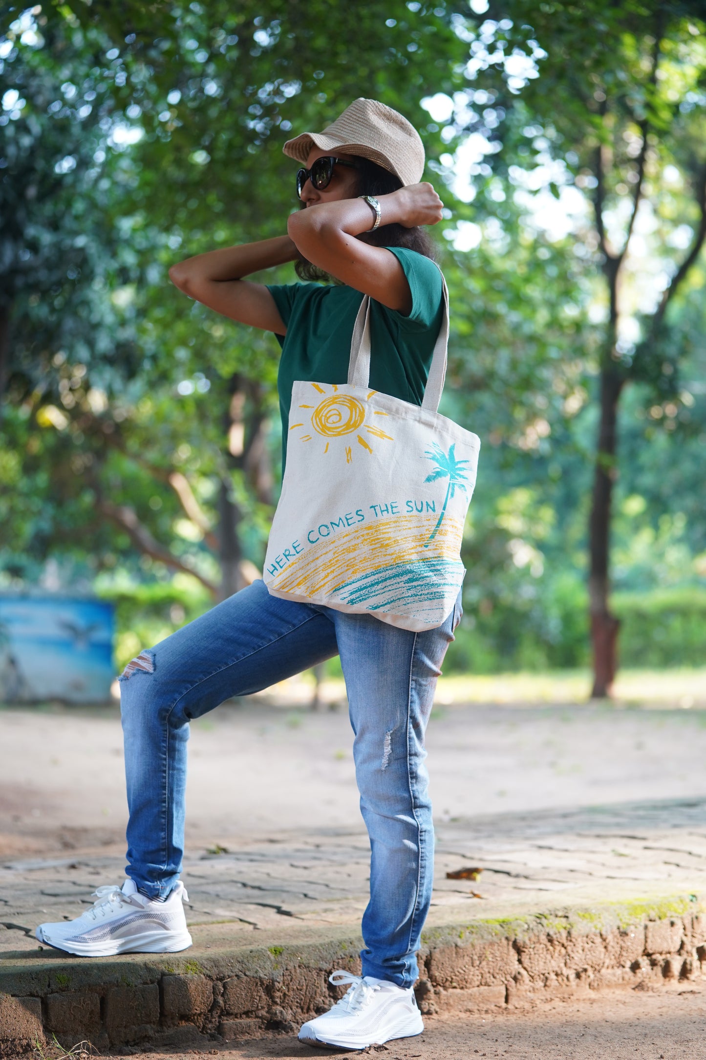 Canvas Basic Tote - Here Comes the Sun