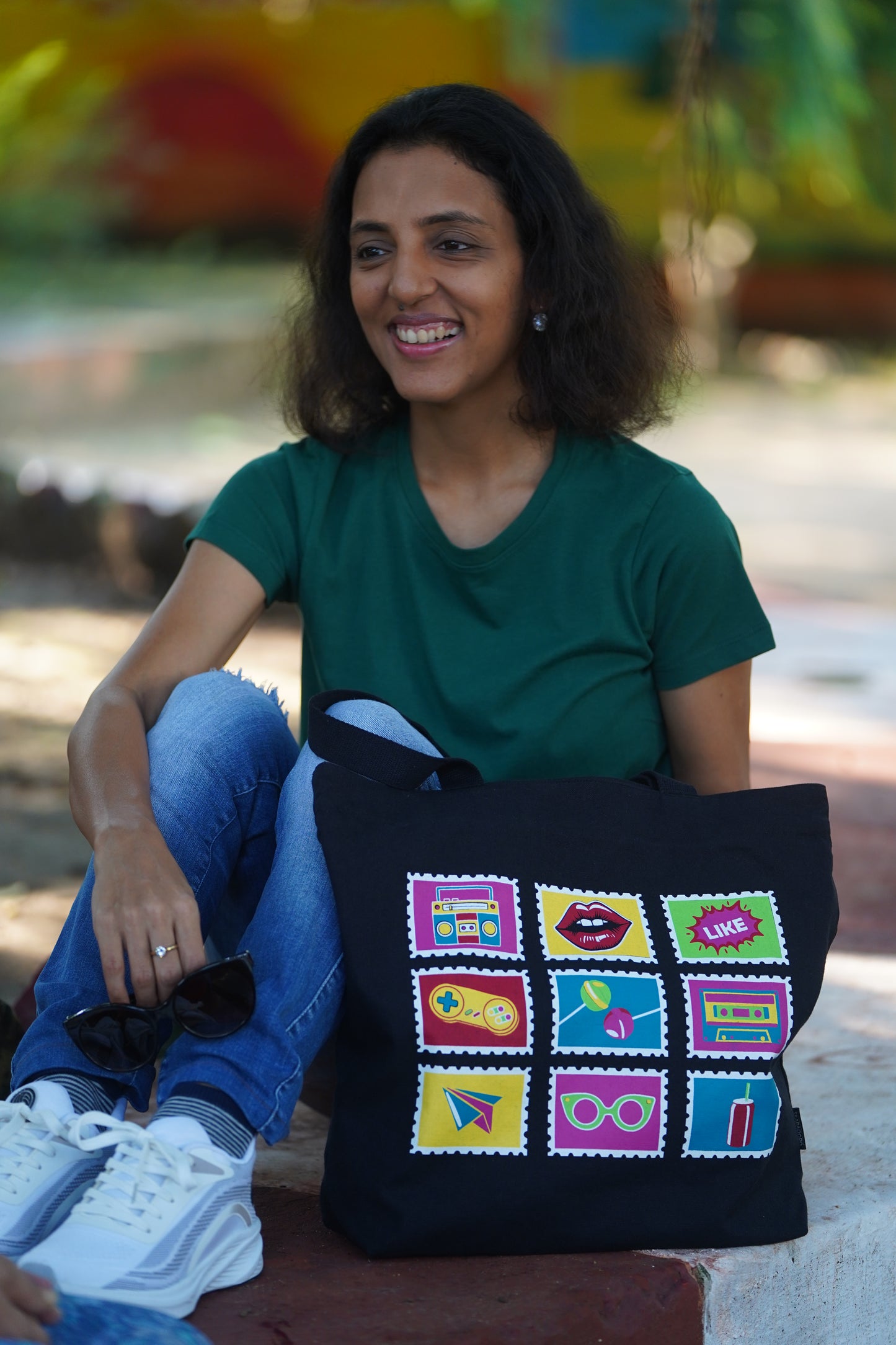 Mighty Zip Tote - Retro Pop