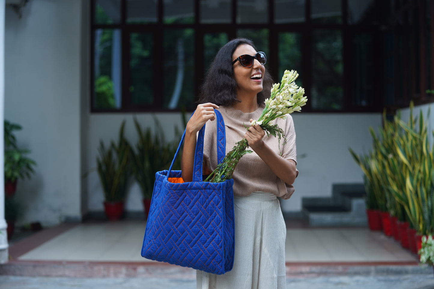 The Quilted Tote - Sunset Breeze