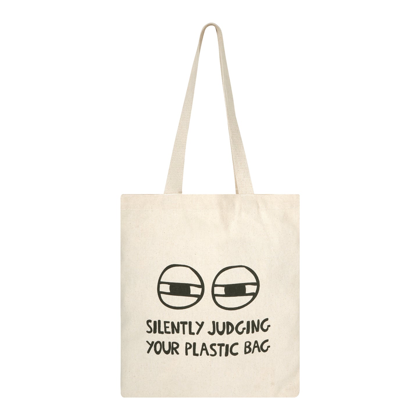 Canvas Basic Tote - Judging your Plastic Bag