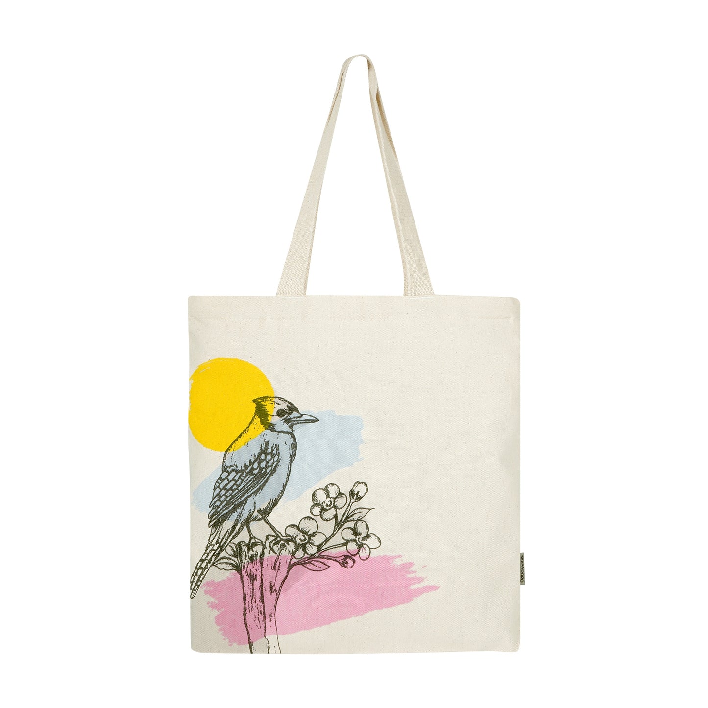 Canvas Zip Tote - Bird