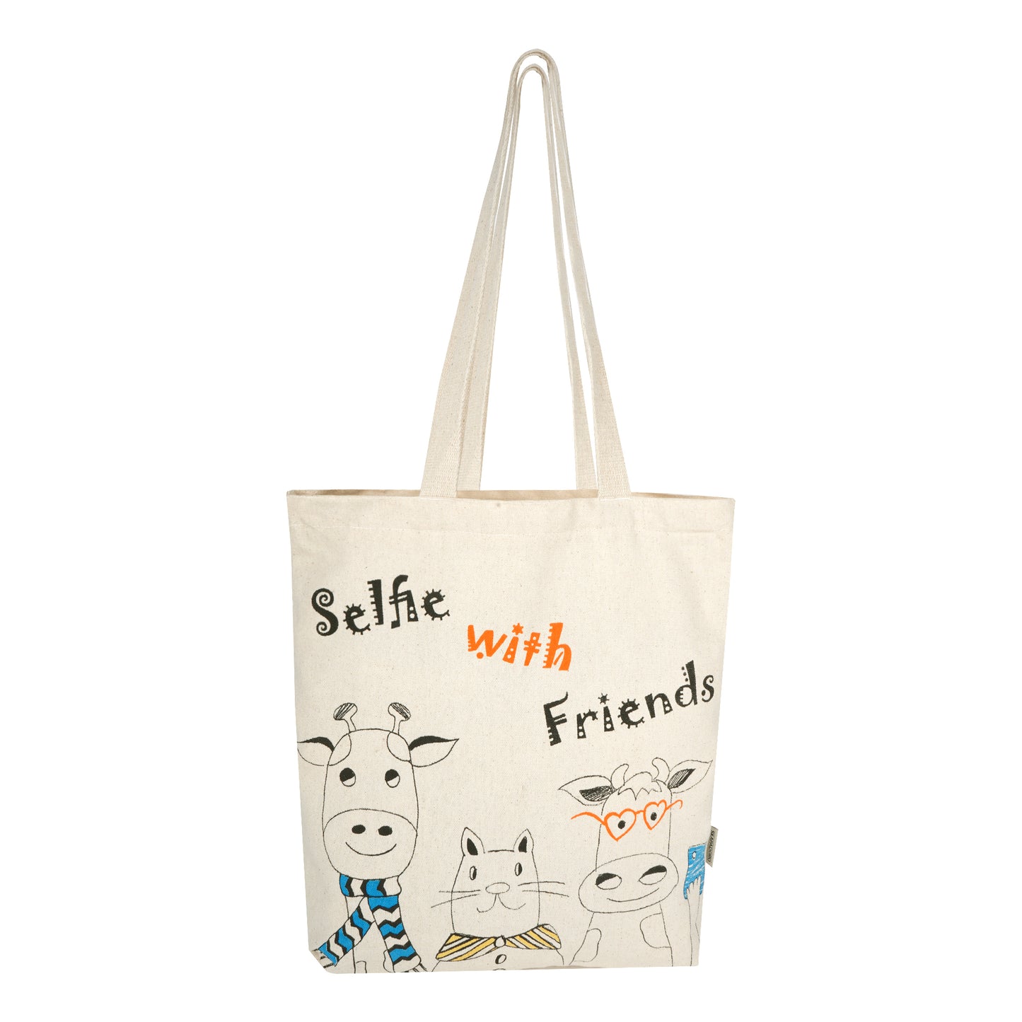 Canvas Zip Tote - Selfie with Friends