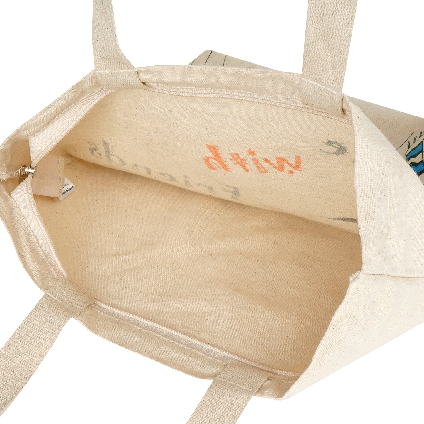 Canvas Zip Tote - Selfie with Friends