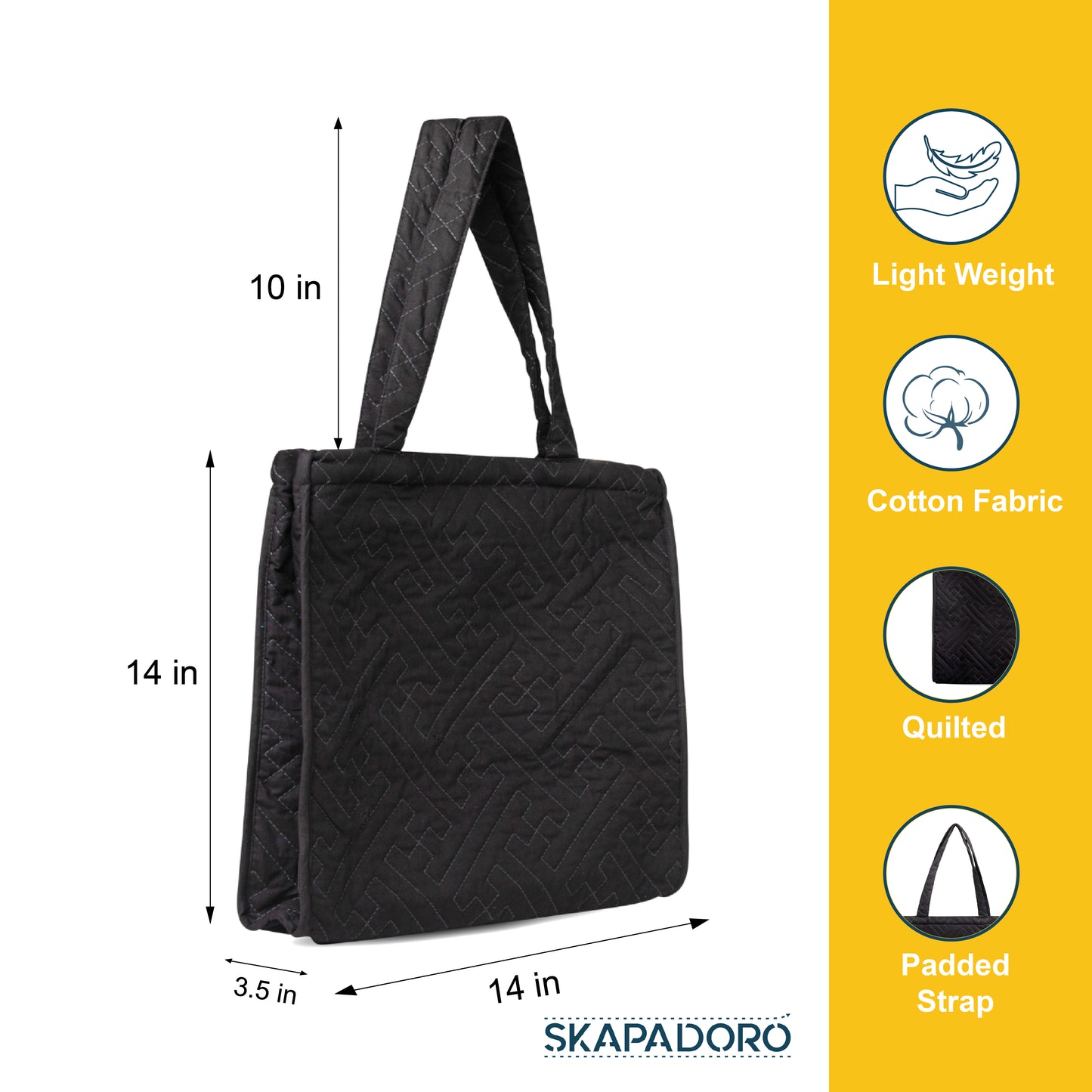 Square Quilted Zip - Urban Classic