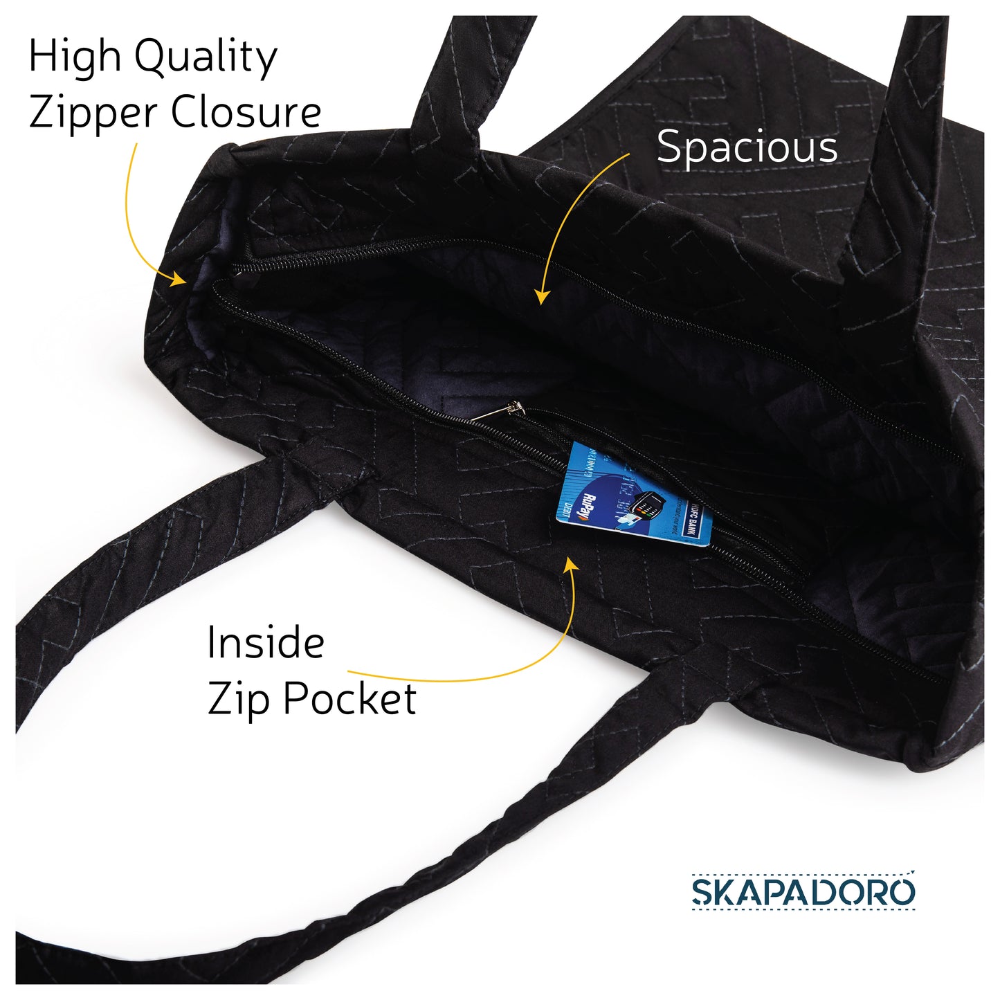 Square Quilted Zip - Urban Classic