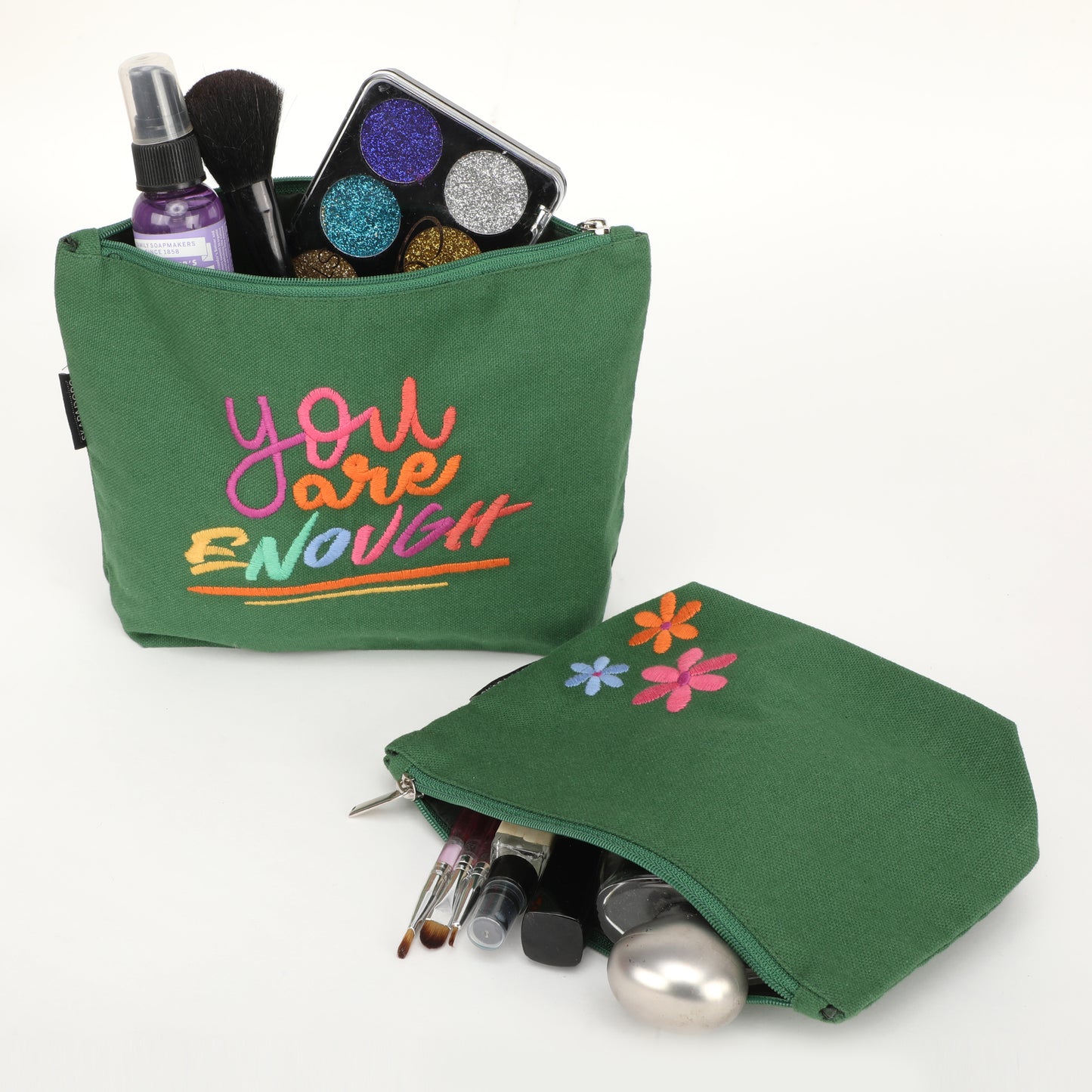 Travel Buddy - You are Enough (Set of 2) I Embroidered I