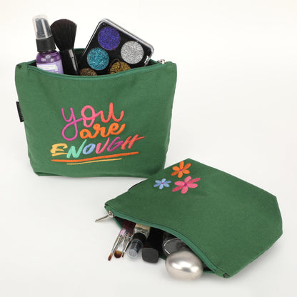 Travel Buddy - You are Enough (Set of 2) I Embroidered I