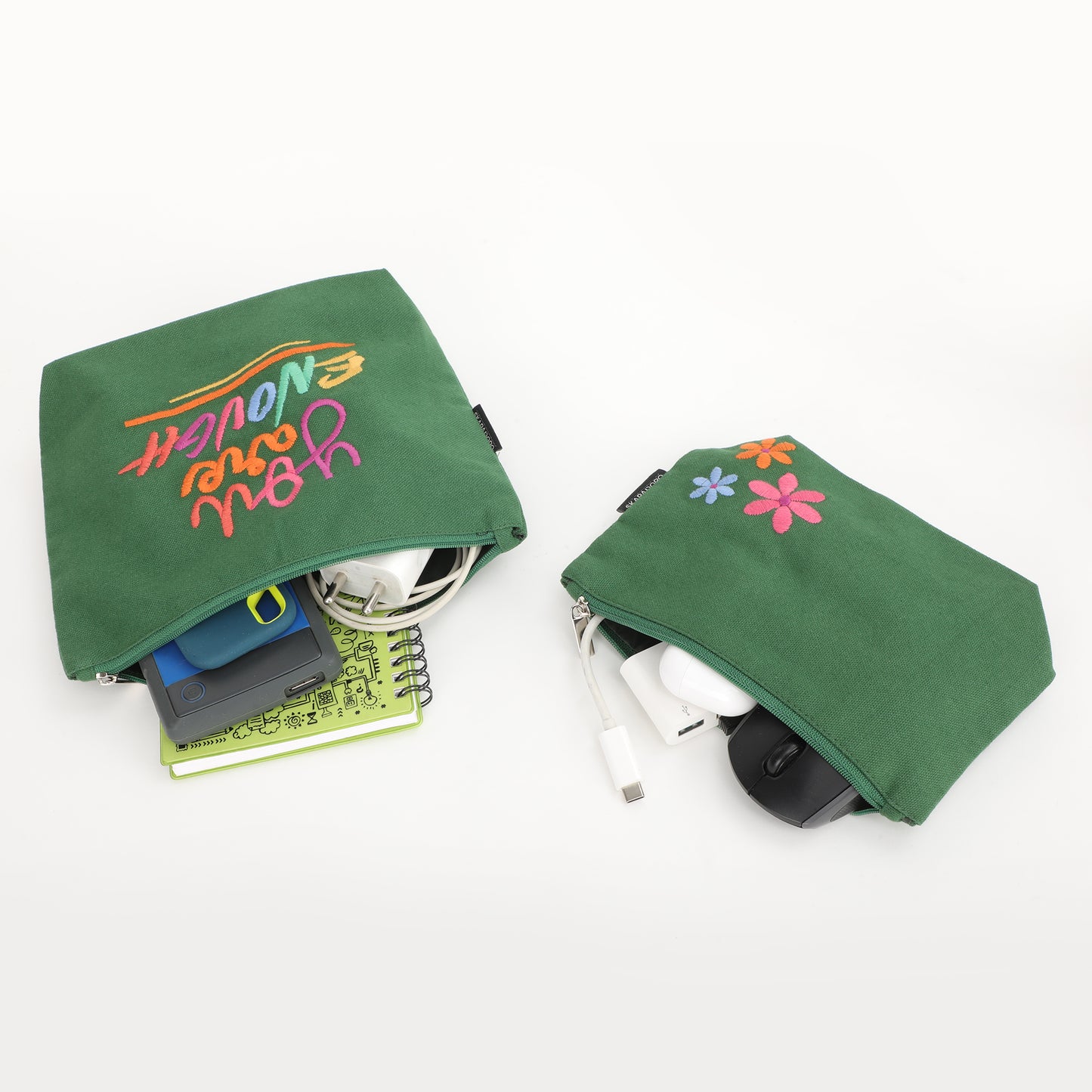 Travel Buddy - You are Enough (Set of 2) I Embroidered I