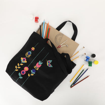 Mighty Zip Tote - Blossom Threads I Embroidered I