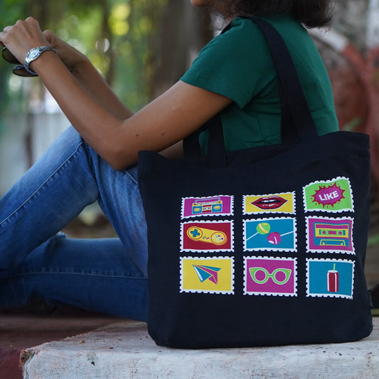 Mighty Zip Tote - Retro Pop