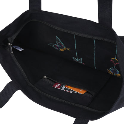 Mighty Zip Tote - Blossom Threads I Embroidered I
