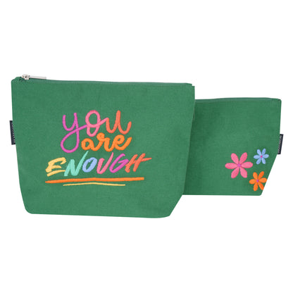 Travel Buddy - You are Enough (Set of 2) I Embroidered I