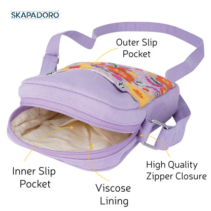 Mobile Sling - Floral Paradise I Embroidered I