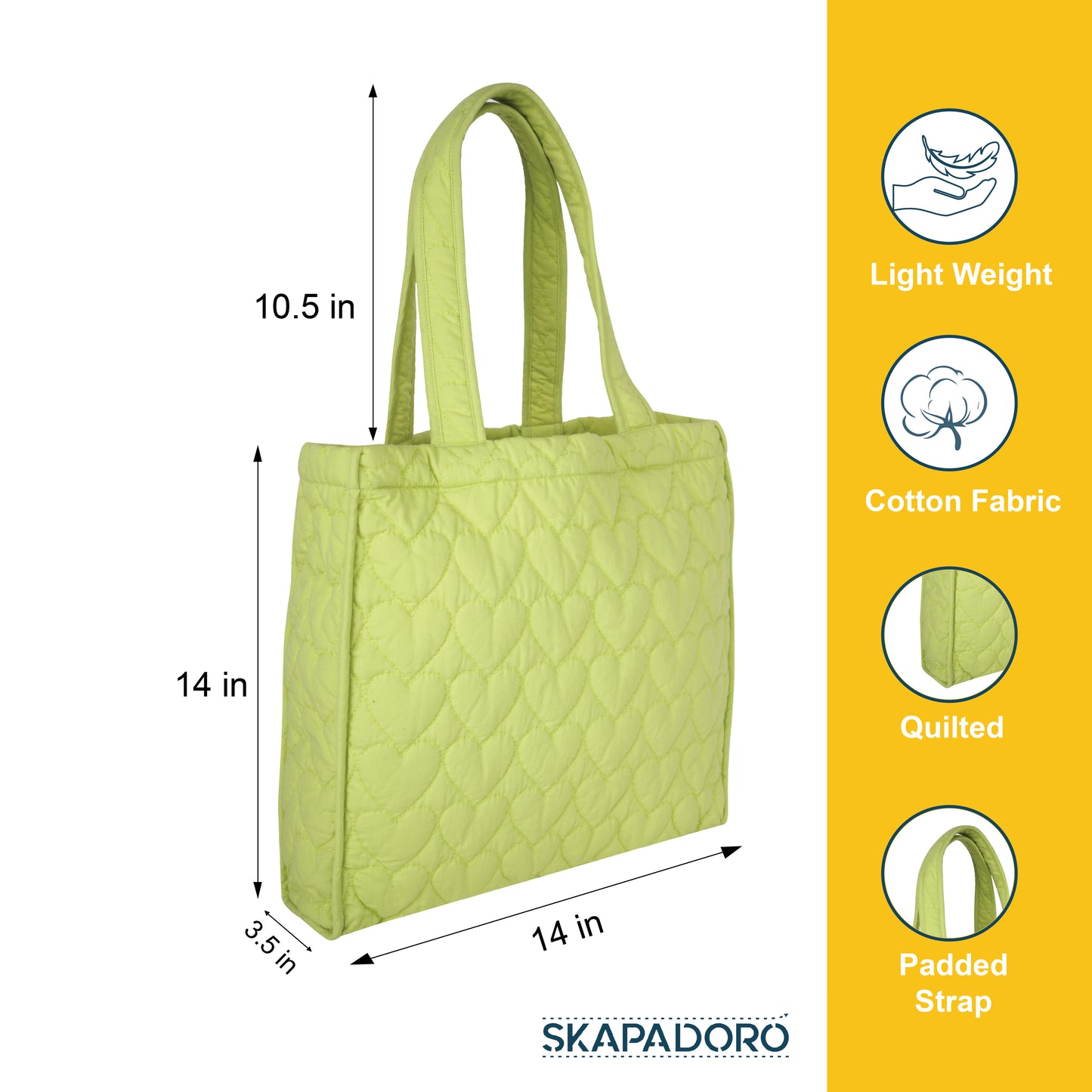 The Quilted Tote - All Hearts